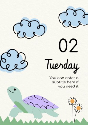 Lerne die Tage der Woche! Präsentationsvorlage