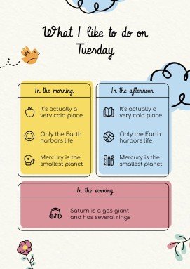 Lerne die Tage der Woche! Präsentationsvorlage