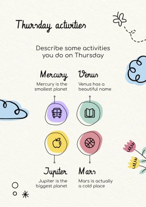 Lerne die Tage der Woche! Präsentationsvorlage