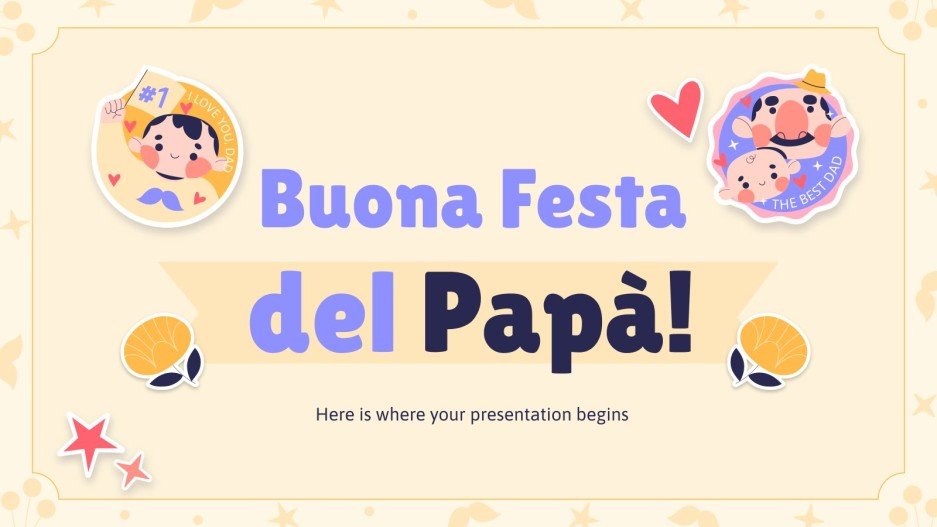 Italian Father's Day Google Slides & PowerPoint
