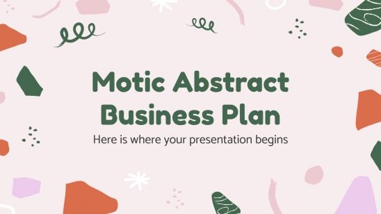 Motic Abstract Business Plan presentation template