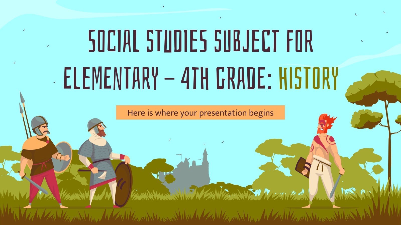 Cours de sciences sociales pour l'école élémentaire : histoire Modèles de présentation