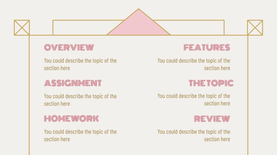 Art Deco Lesson Google Slides theme and PowerPoint template