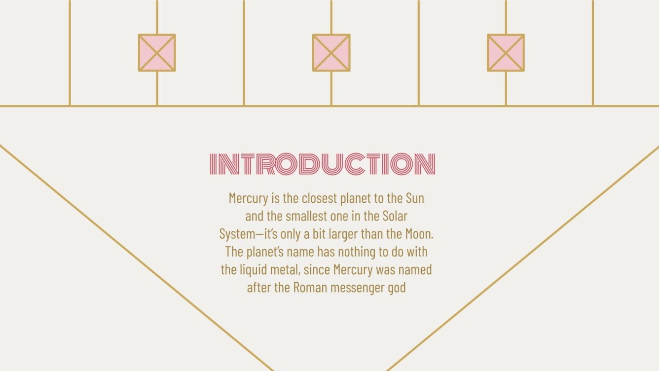 Art Deco Lesson Google Slides theme and PowerPoint template