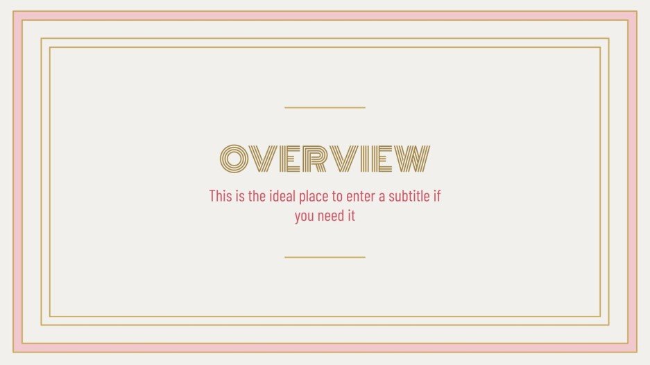 Art Deco Lesson Google Slides theme and PowerPoint template