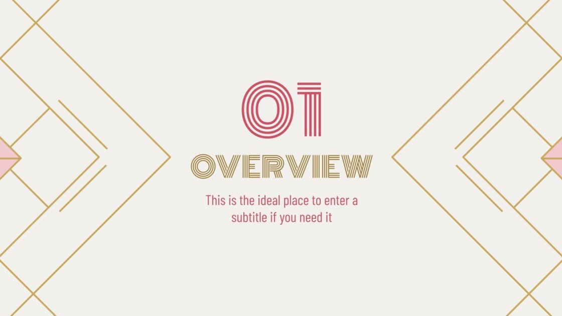 Art Deco Lesson Google Slides theme and PowerPoint template