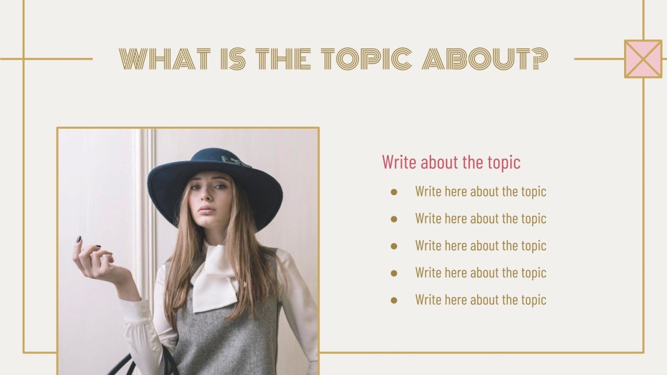 Art Deco Lesson Google Slides theme and PowerPoint template