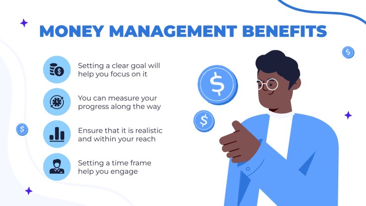 Practical Life Subject for High School: Money Management presentation template 