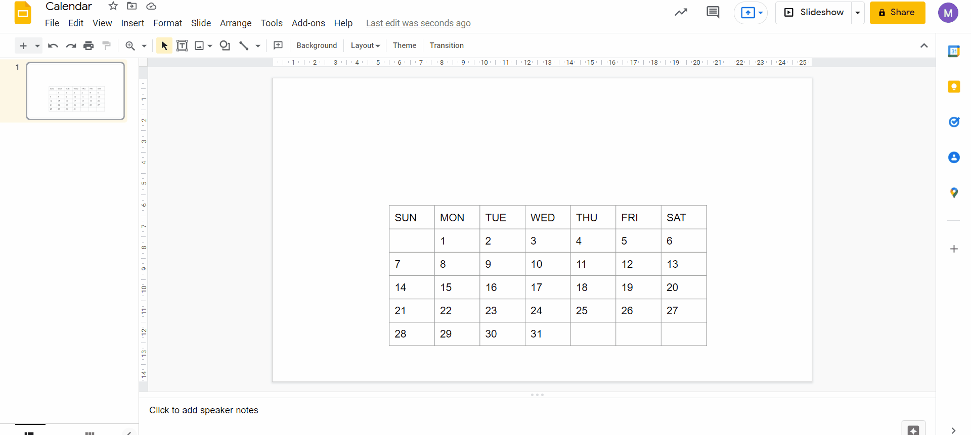 how-to-make-a-calendar-in-google-slides