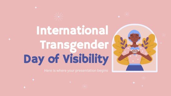 International Transgender Day of Visibility presentation template 