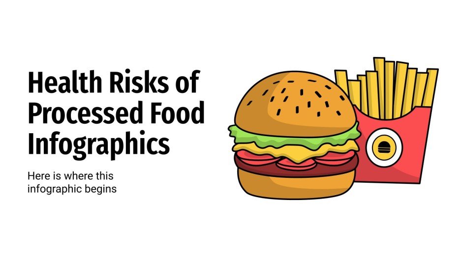 Health Risks of Processed Food Infographics Google Slides