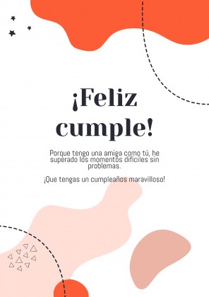 Plantilla de presentación ¡Feliz cumpleaños, amiga!