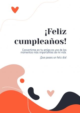 Modelo de apresentação ¡Feliz cumpleaños, amiga!