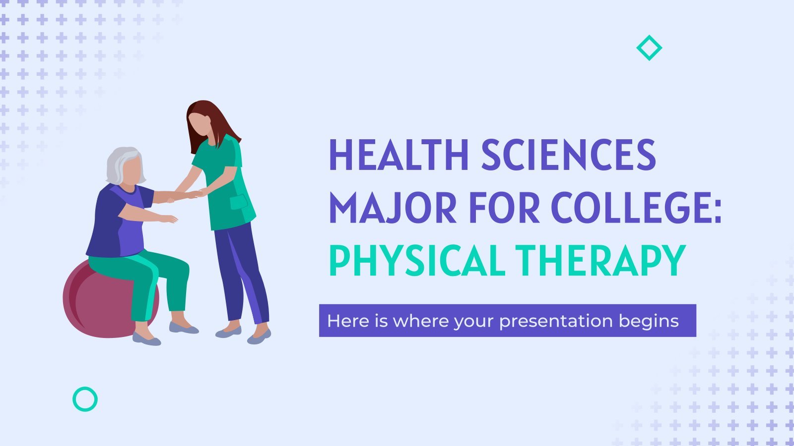 Health Sciences Major for College: Physical Therapy presentation template 