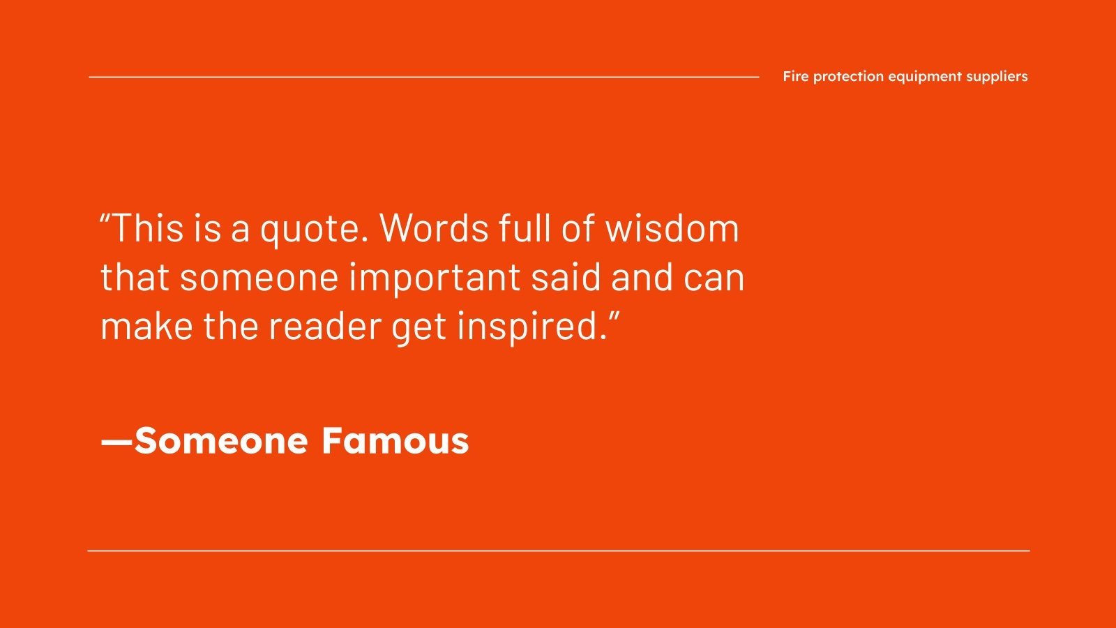 Fire Protection Equipment Suppliers Company Profile