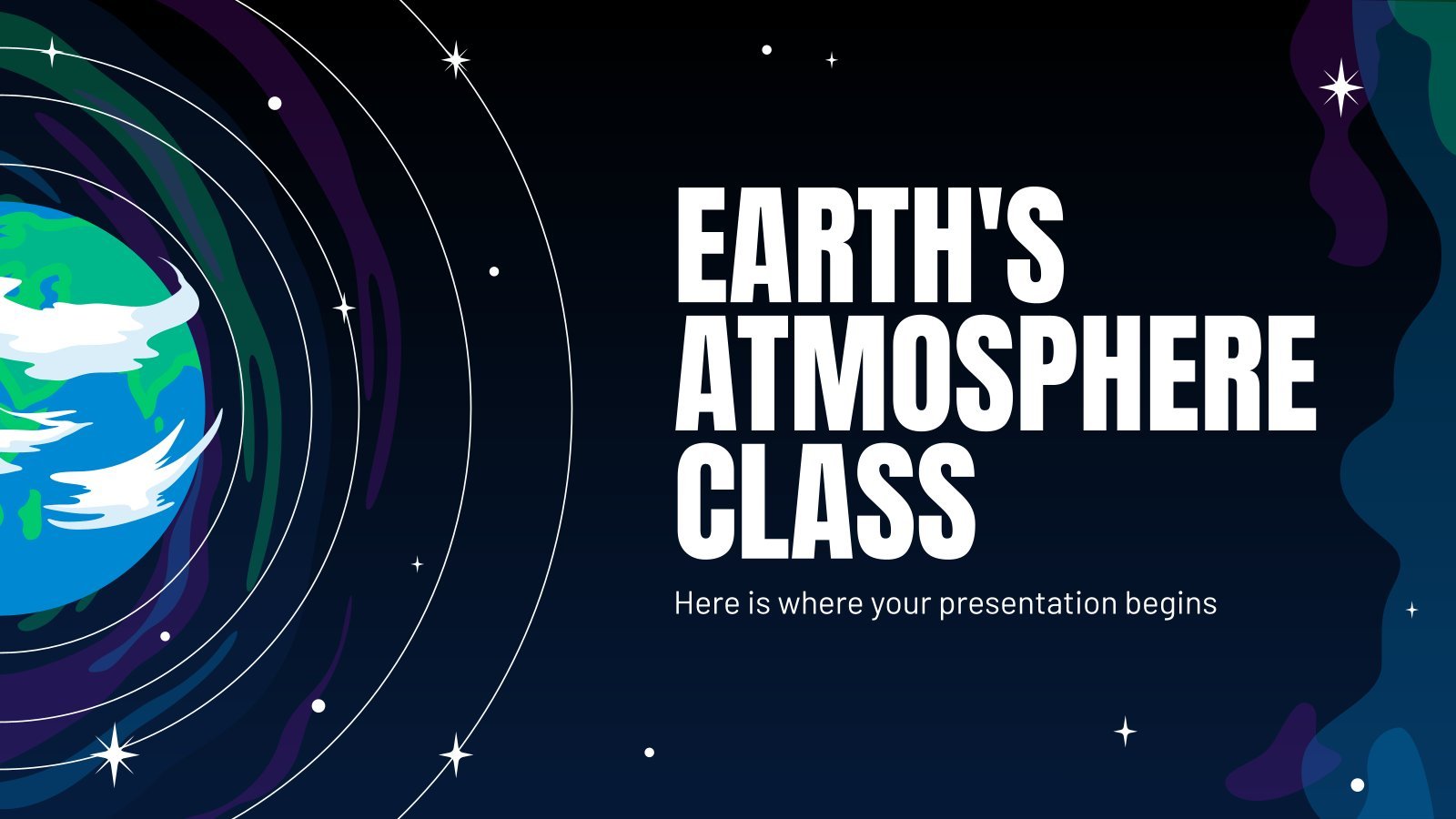 Modelo de apresentação Aula sobre a atmosfera da Terra