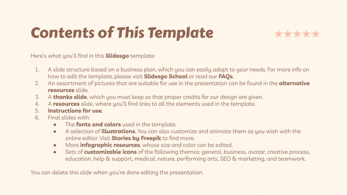 Hotel Business Plan Google Slides theme & PowerPoint template