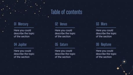 Plantilla de presentación El espacio y las galaxias