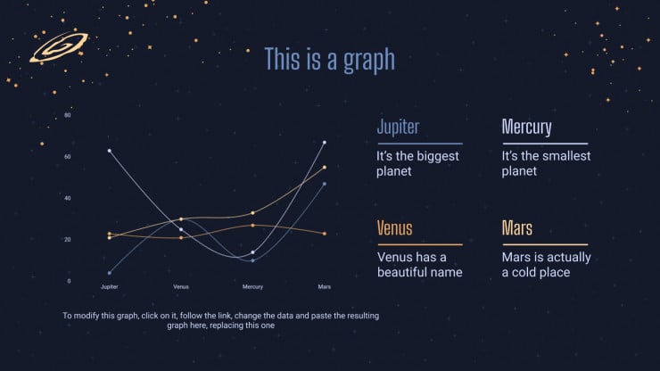 Plantilla de presentación El espacio y las galaxias
