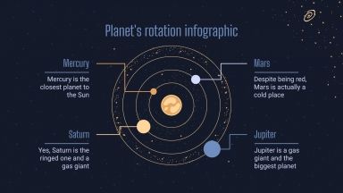 Plantilla de presentación El espacio y las galaxias