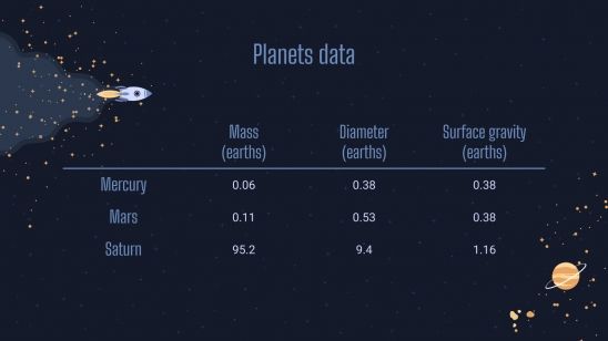 Plantilla de presentación El espacio y las galaxias