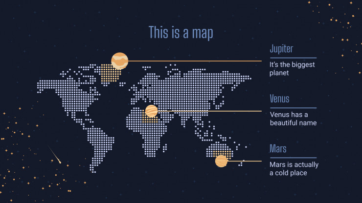 Plantilla de presentación El espacio y las galaxias