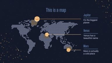 Plantilla de presentación El espacio y las galaxias