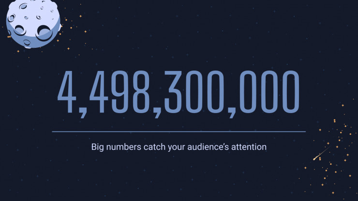 Plantilla de presentación El espacio y las galaxias