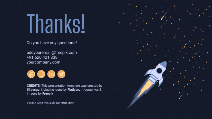 Plantilla de presentación El espacio y las galaxias
