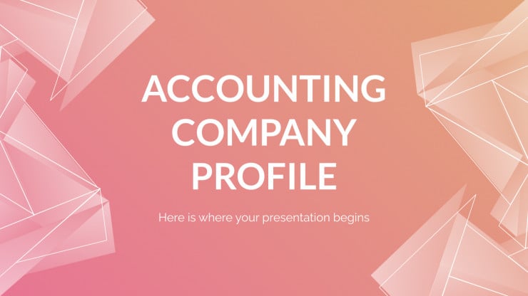 Plantilla de presentación Perfil de empresa: Asesoría contable