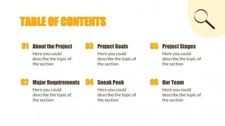 Investigation Project Proposal presentation template