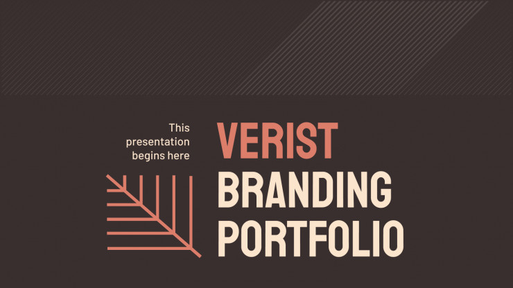 Modelo de apresentação Portfólio de branding Verist