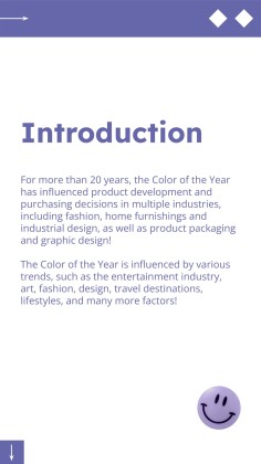 Plantilla de presentación Color del año 2022: Very Peri