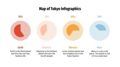 Map of Tokyo Infographics for Google Slides and PowerPoint