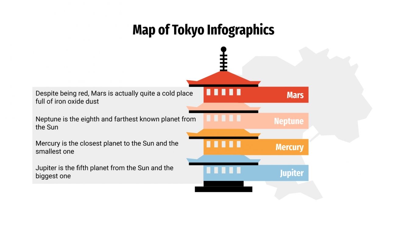 Map of Tokyo Infographics for Google Slides and PowerPoint