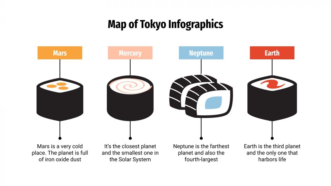 Map of Tokyo Infographics for Google Slides and PowerPoint