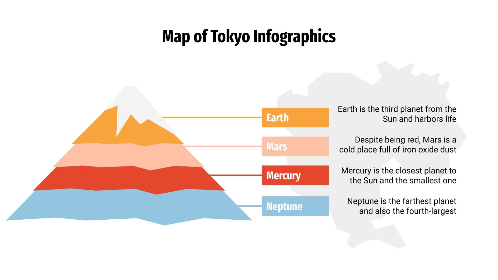 Map of Tokyo Infographics for Google Slides and PowerPoint