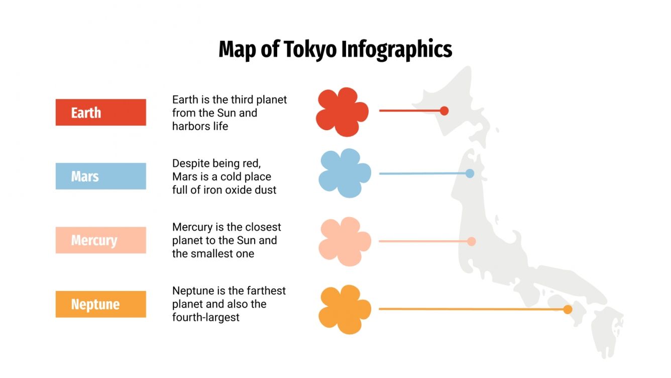Map of Tokyo Infographics for Google Slides and PowerPoint