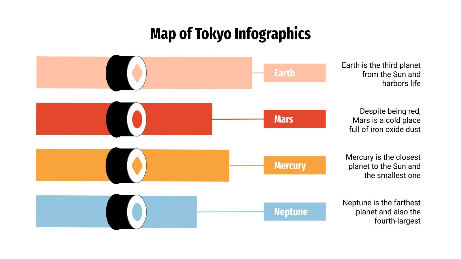 Map of Tokyo Infographics for Google Slides and PowerPoint