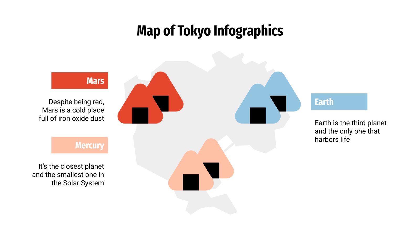 Map of Tokyo Infographics for Google Slides and PowerPoint