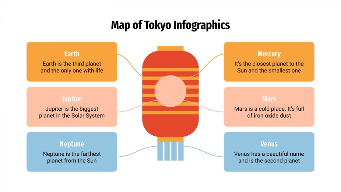 Map of Tokyo Infographics for Google Slides and PowerPoint