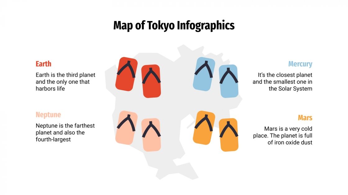 Map of Tokyo Infographics for Google Slides and PowerPoint