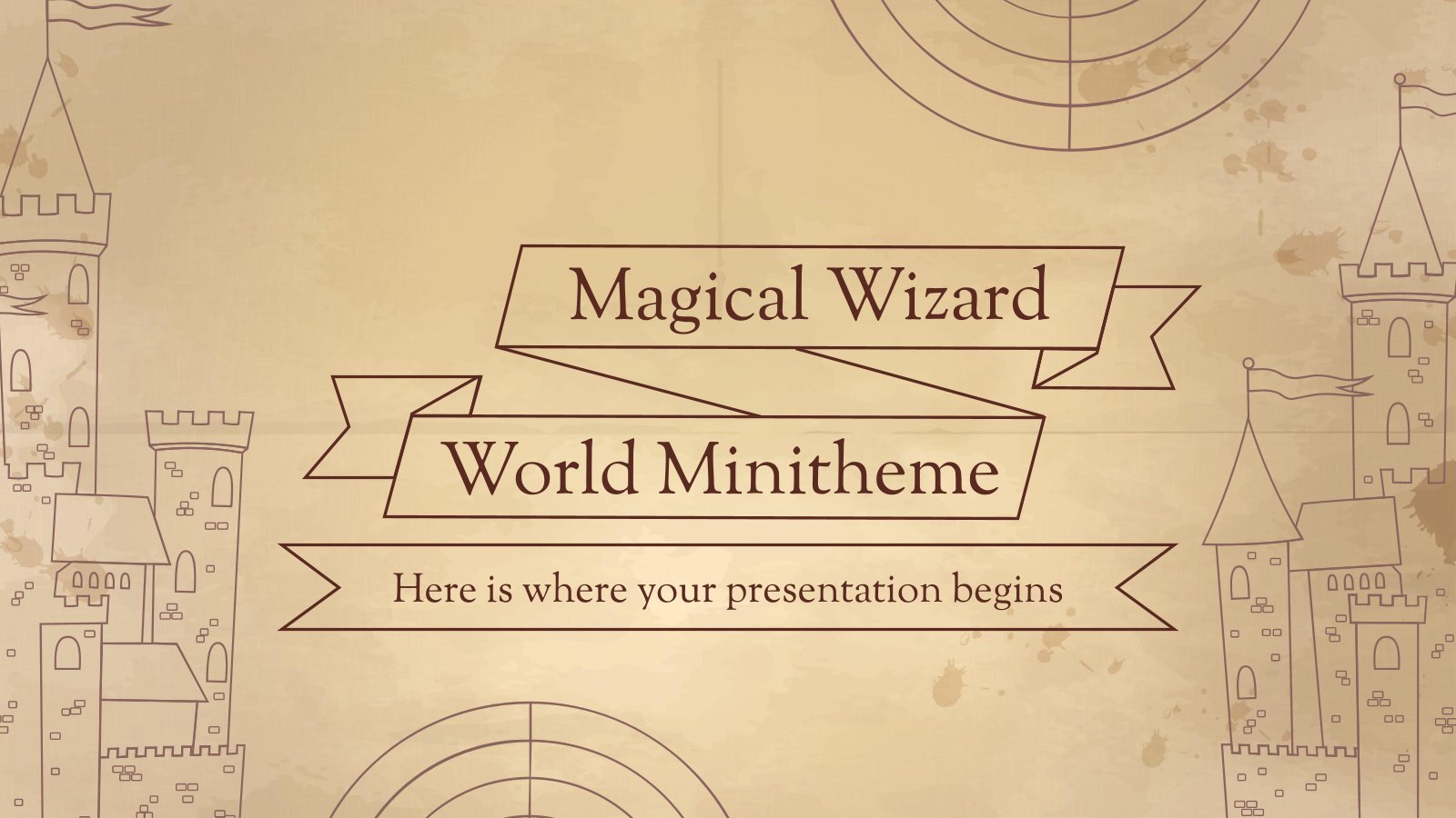 Magical Wizard World Minitheme presentation template 