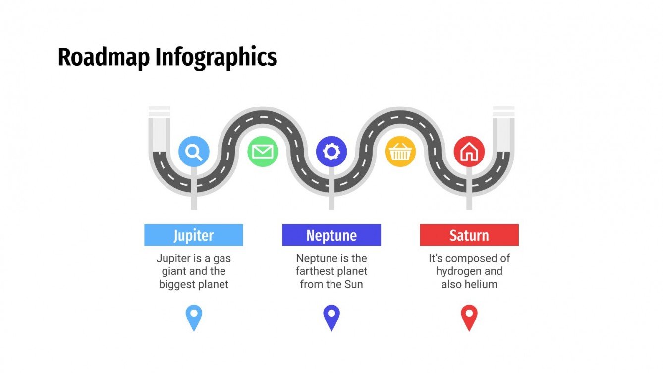 Free Roadmap infographics for Google Slides and PowerPoint