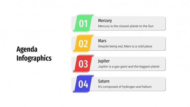 Free Agenda Infographics for Google Slides and PowerPoint