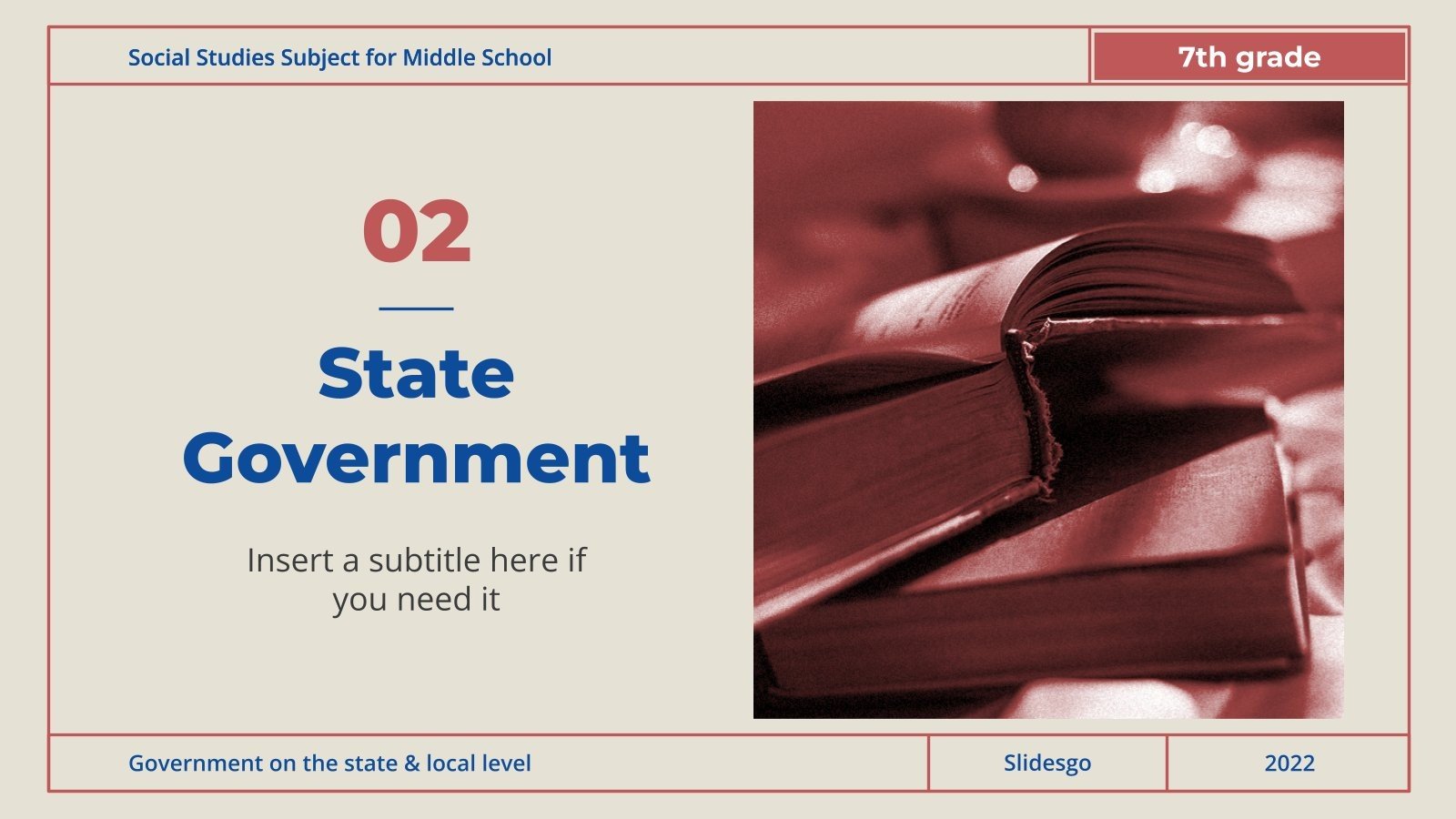 Social Studies Subject for 7th Grade: Government on the US