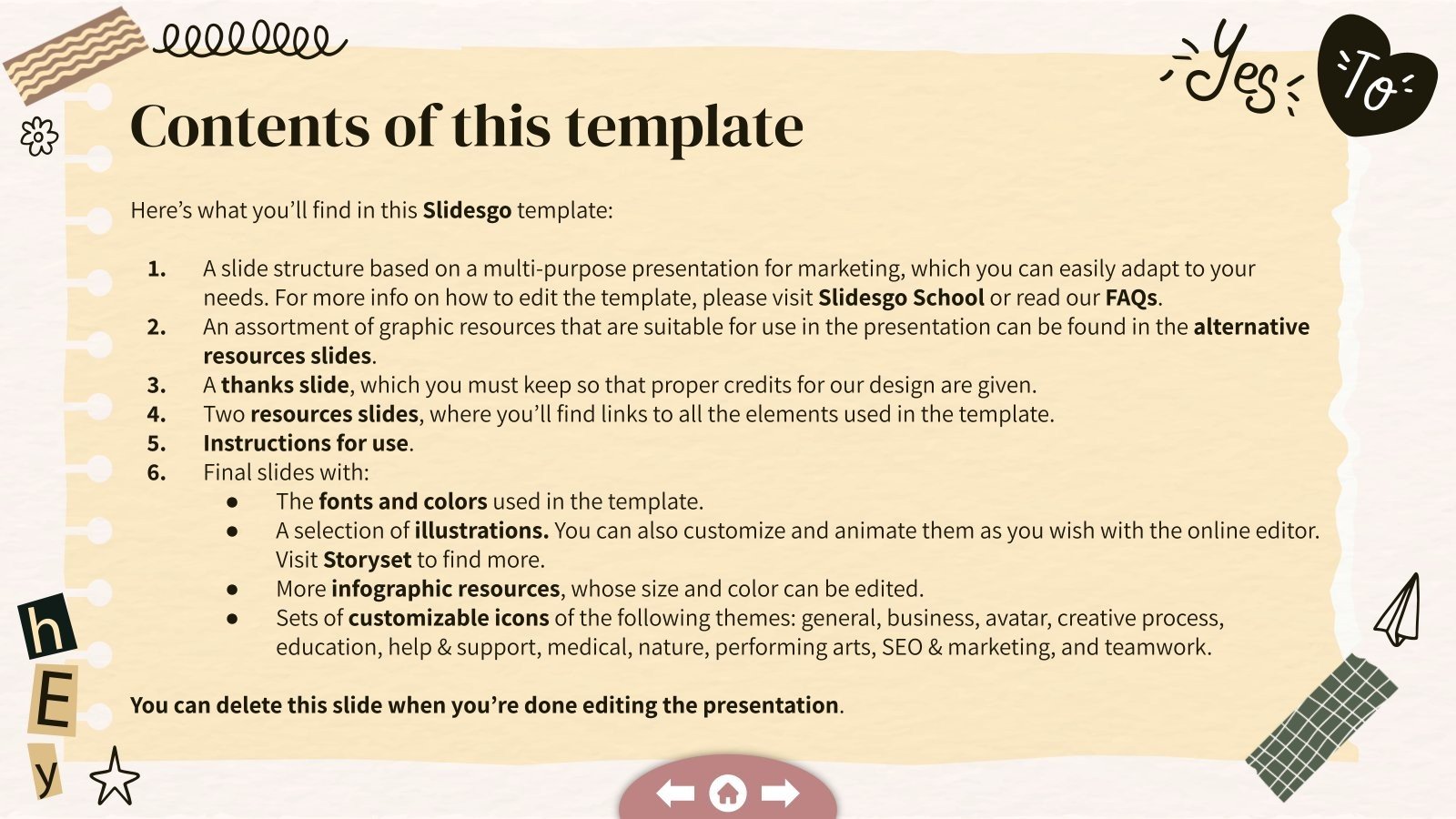 Tape Scrapbook for Marketing Google Slides and PowerPoint