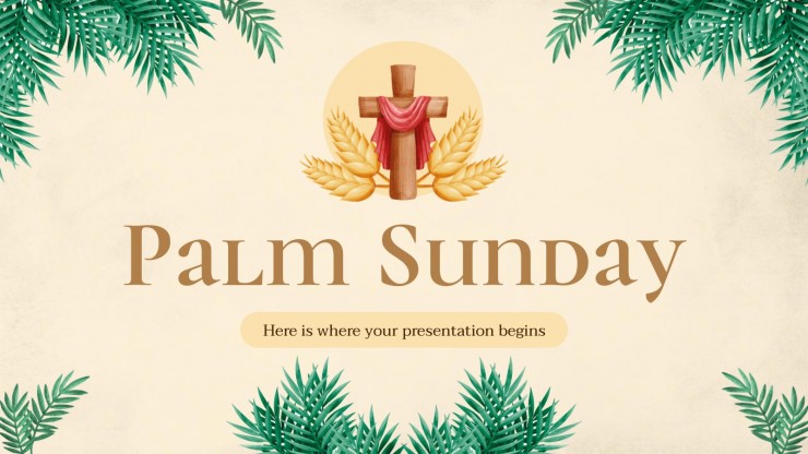 Palm Sunday Minitheme | Google Slides and PowerPoint