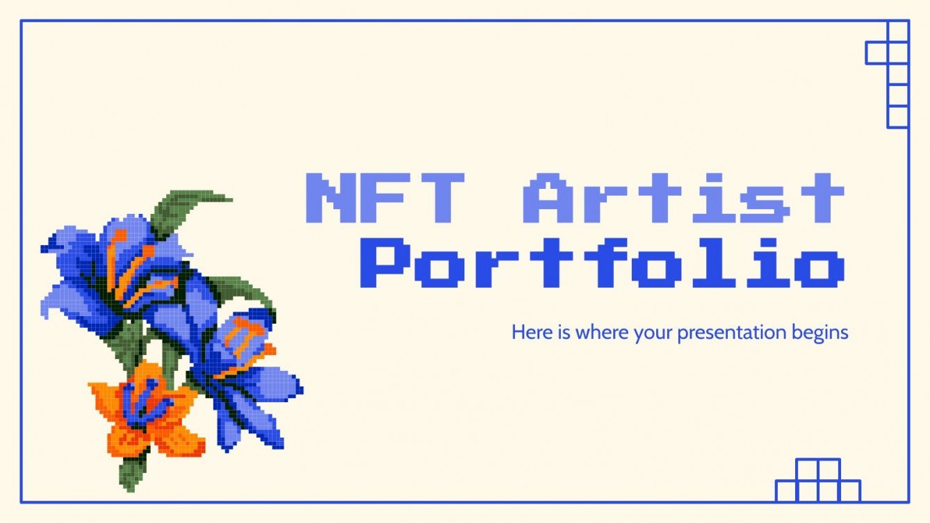 NFT Artist Portfolio Google Slides and PowerPoint