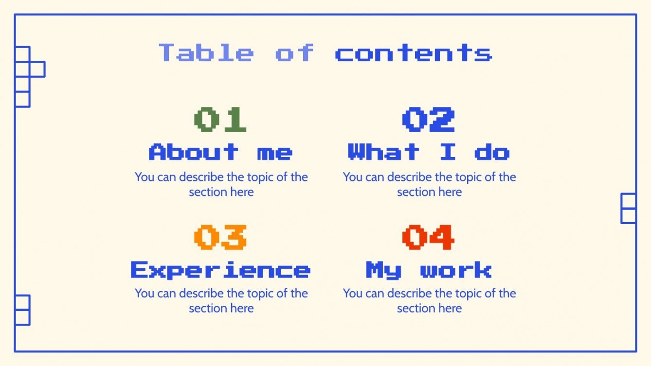 NFT Artist Portfolio Google Slides and PowerPoint